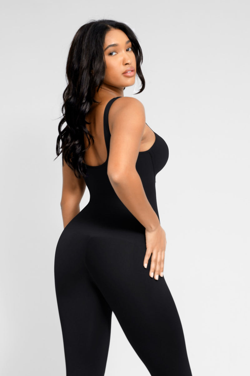Boujee Flare Leg Jumper-BLACK