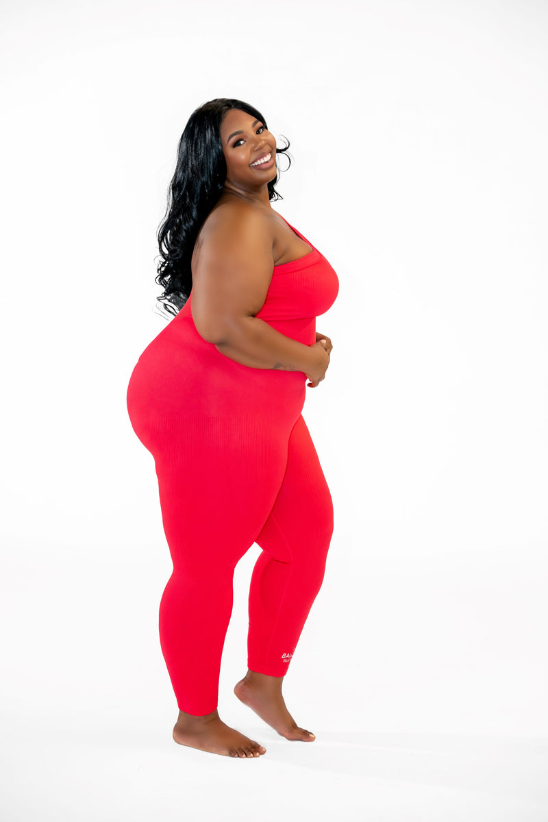 Cold Shoulder Jumpsuit-PINK
